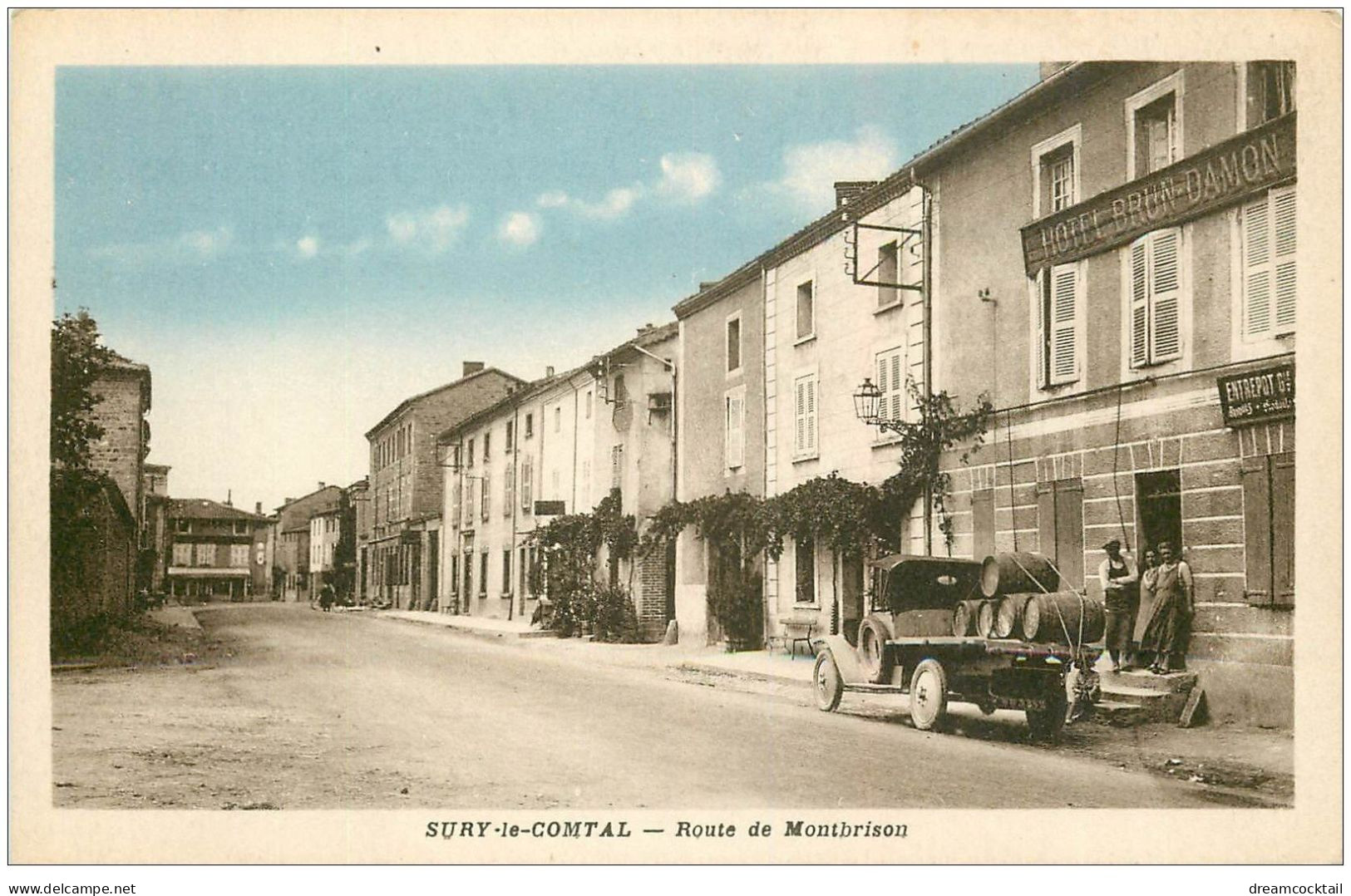 42 SURY-LE-COMTAL. Route De Montbrison  Hôtel Brun-Damon - Autres & Non Classés