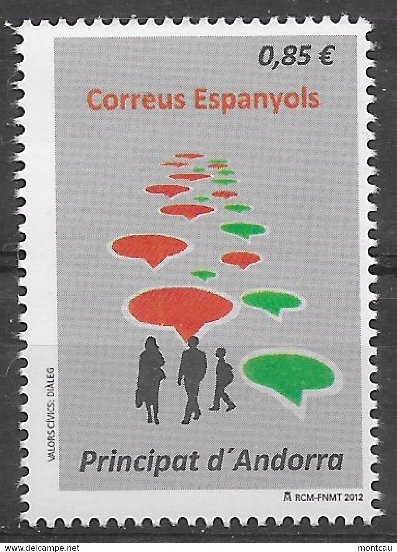Andorra - 2012 Valores Cívicos Ed 398 (**) - Unused Stamps