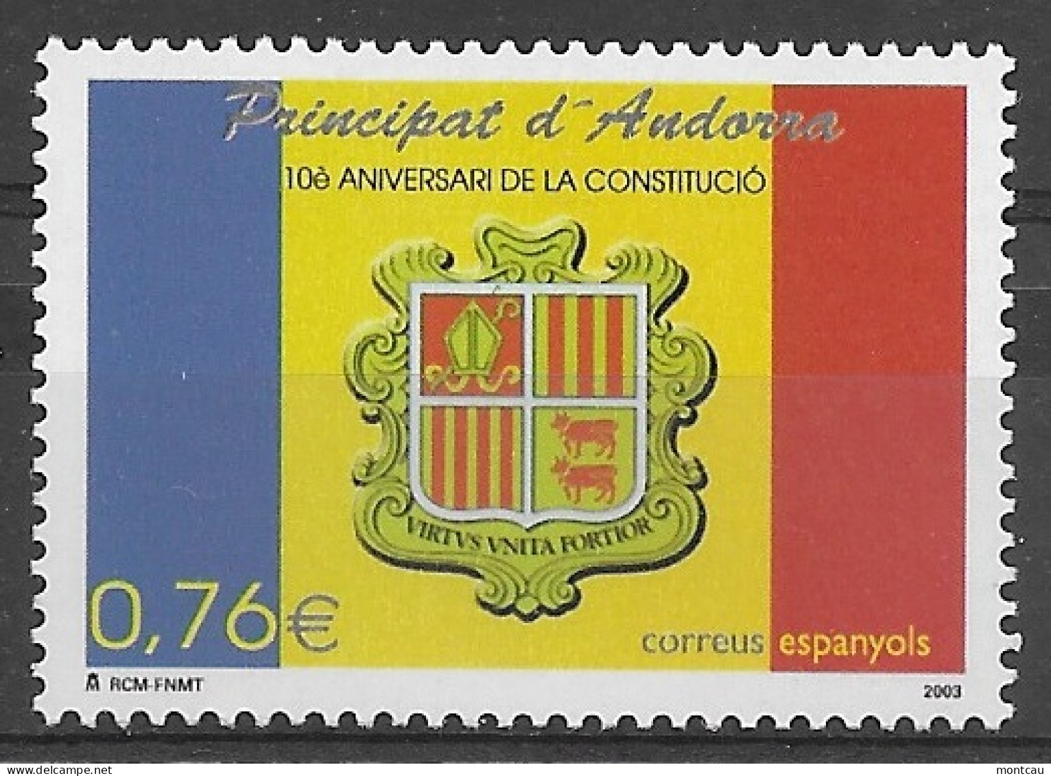 Andorra - 2003 Constitucion Ed 305 (**) - Unused Stamps