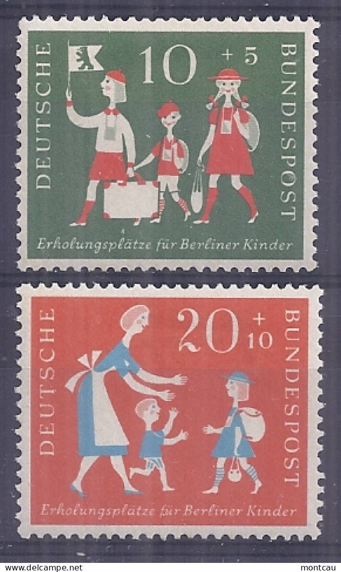 Germany 1957. Colonias Infantiles M=250-1 Y=129-30  (*) - Unused Stamps