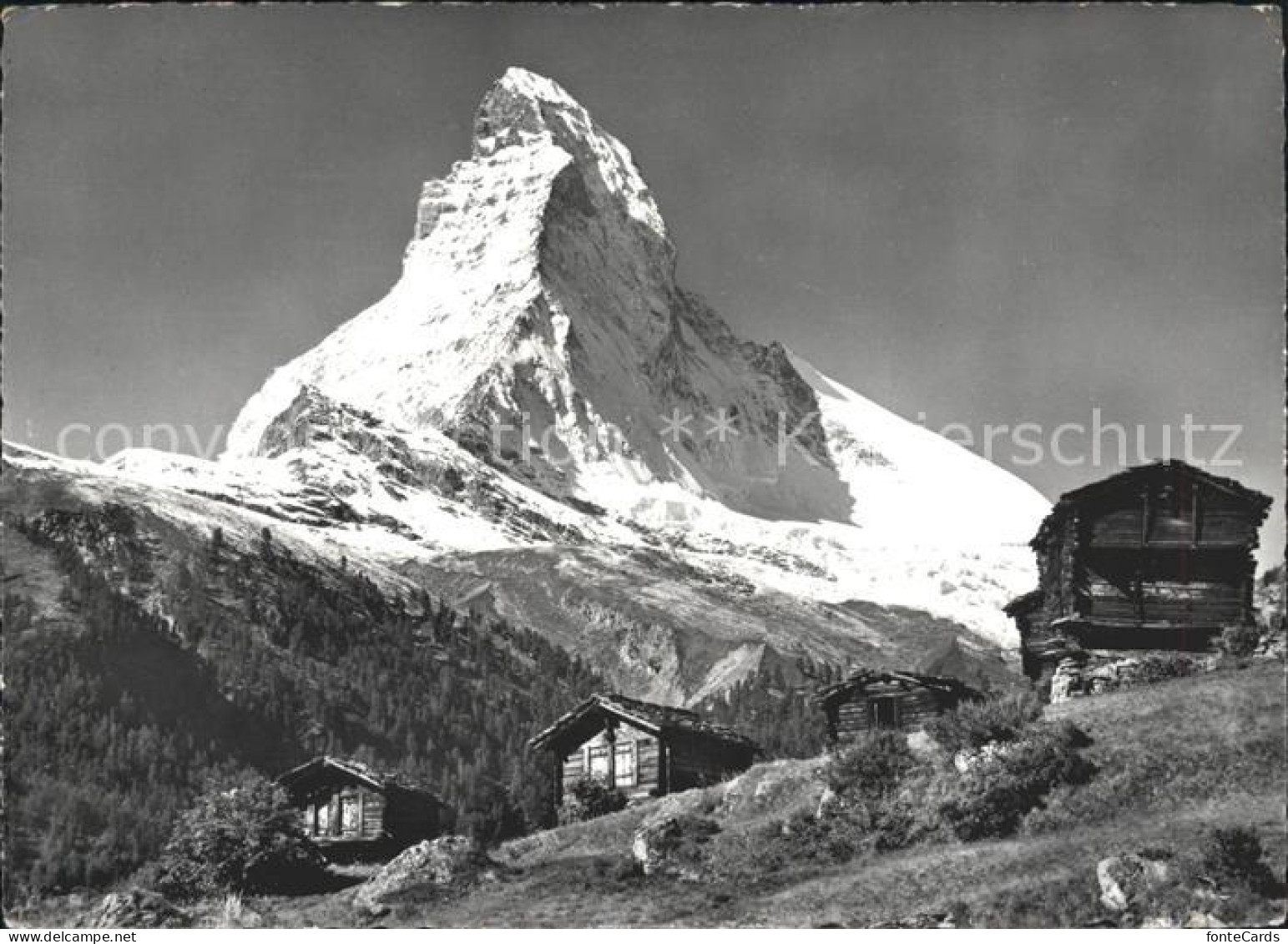 11635438 Zermatt VS Winkelmatten Berghuetten Mit Matterhorn Walliser Alpen  - Other & Unclassified