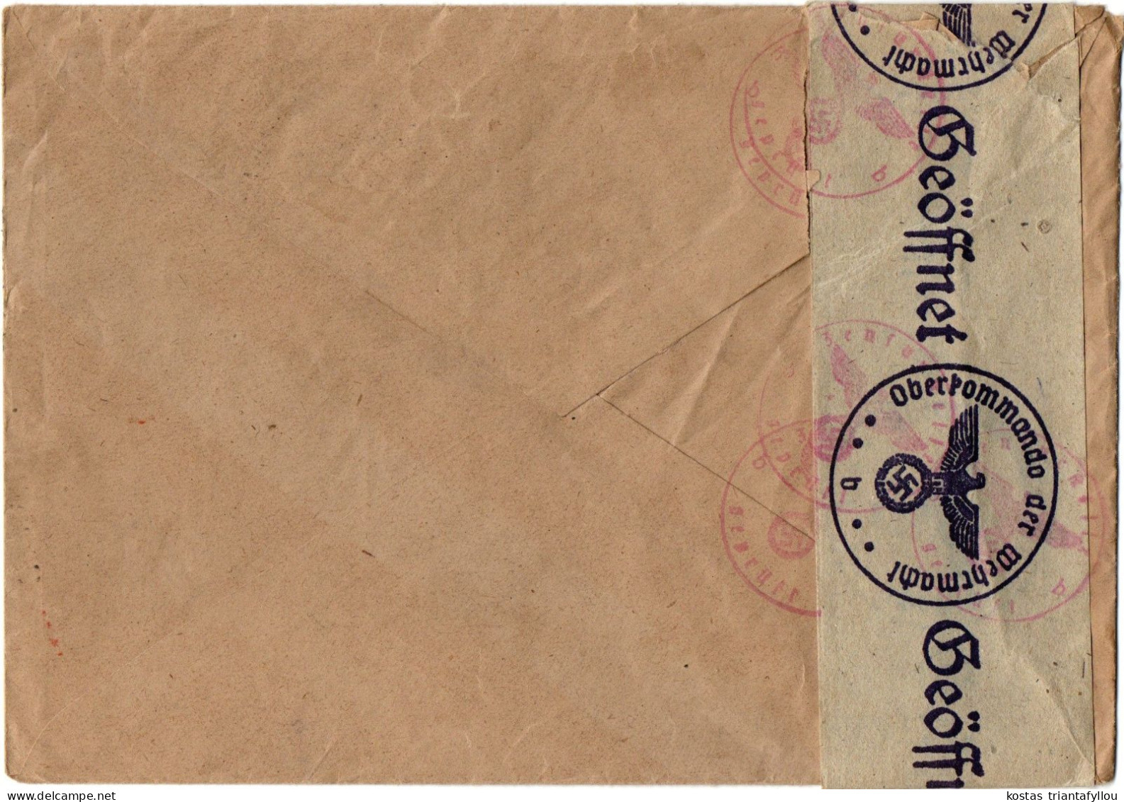 1,23 GERMANY, 1944, WW II, COVER TO SWEDEN - Storia Postale