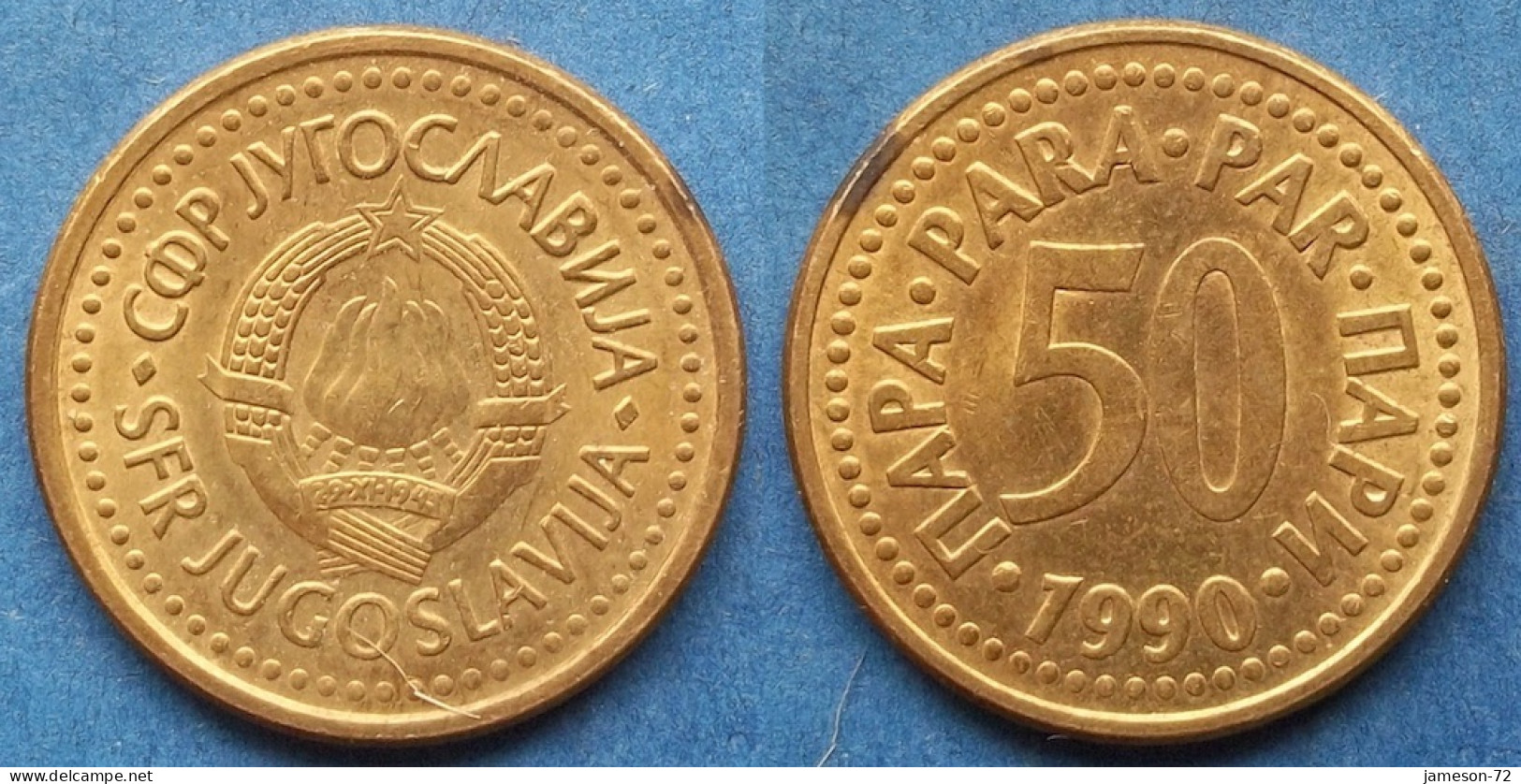 YUGOSLAVIA - 50 Para 1990 KM# 141 Socialist Federal Rep 1963-92 - Edelweiss Coins - Yugoslavia