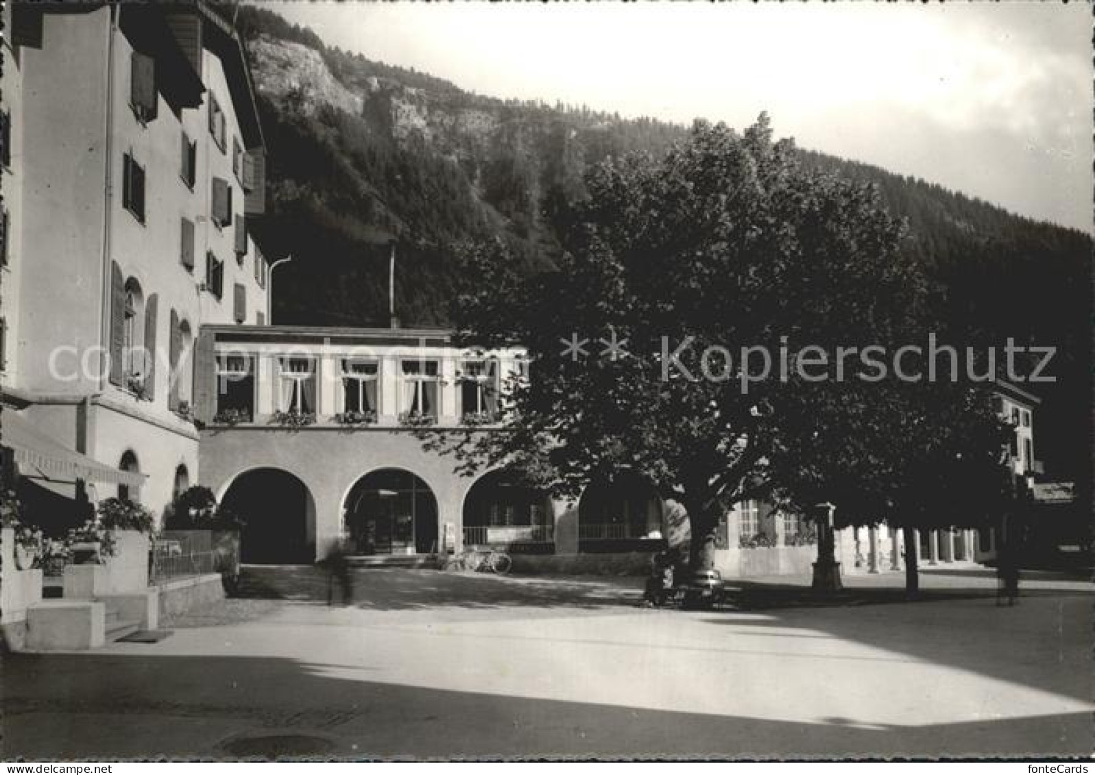 11635390 Loeche-les-Bains Place Et Hotel Maison Blanche Leukerbad - Otros & Sin Clasificación