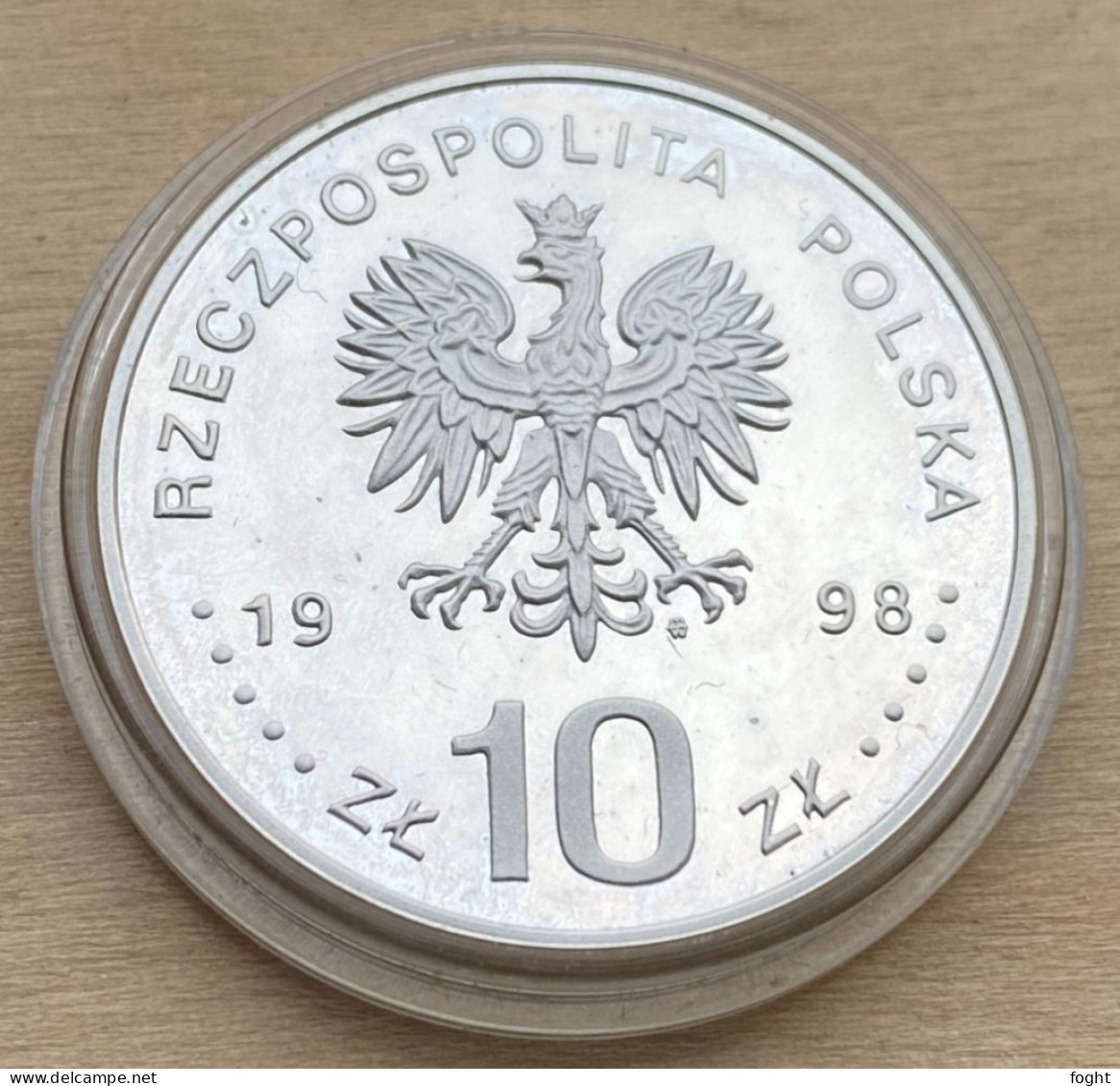 1998 Poland .925 Silver Coin 10 Zlotych,Y#341,7531 - Polen