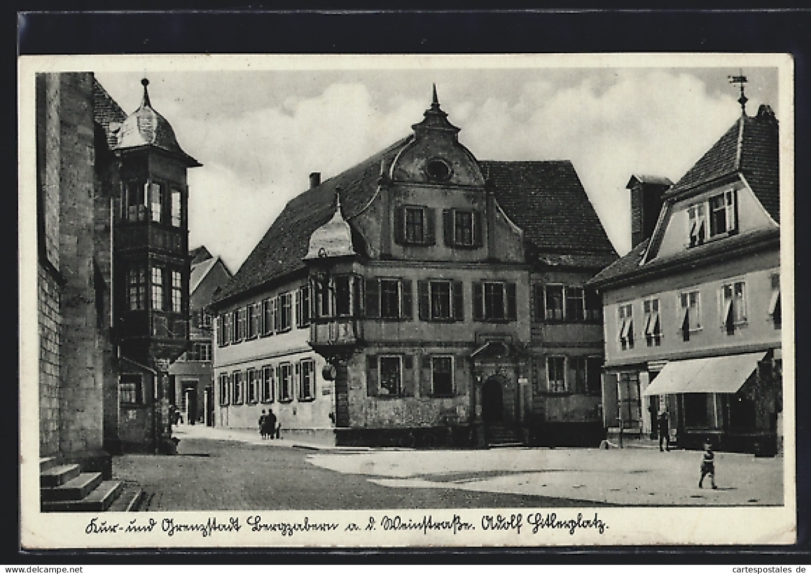 AK Bergzabern A. D. Weinstrasse, Platz  - Bad Bergzabern