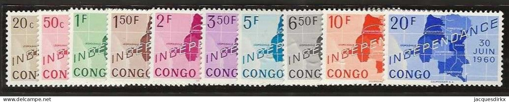 Republique Congo   .   OBP    .    372/381   .    **      .  Postfris  .   /   .   Neuf Avec Gomme Et SANS Charnière - Nuovi