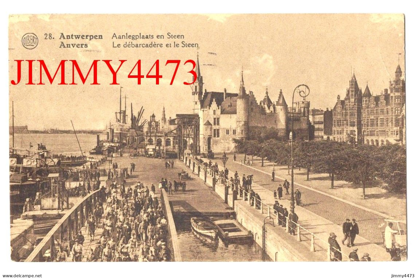 CPA - ANVERS En 1933 - Le Débarcadère Et Le Steen - ANTWERPEN - Aanlegplaats En Steen - Edit. O. & J. Meys, Anvers - Antwerpen