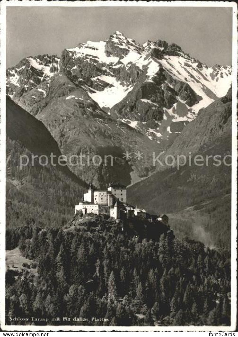 11635271 Tarasp Schloss Mit Piz Dallas Plattas Piz Platta Oberhalbsteiner Alpen  - Otros & Sin Clasificación