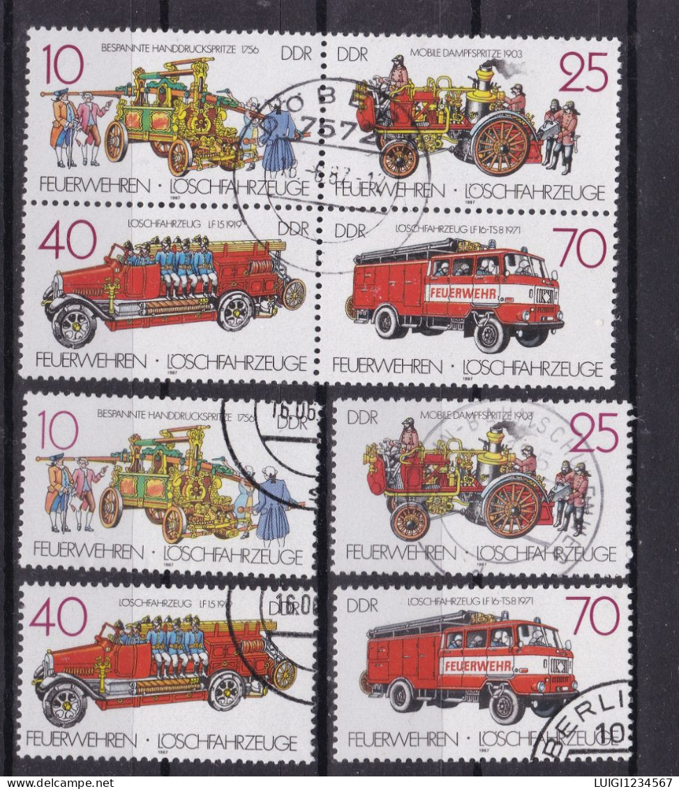 MICHEL NR 3101/3104 + VIERERBLOCK - Used Stamps