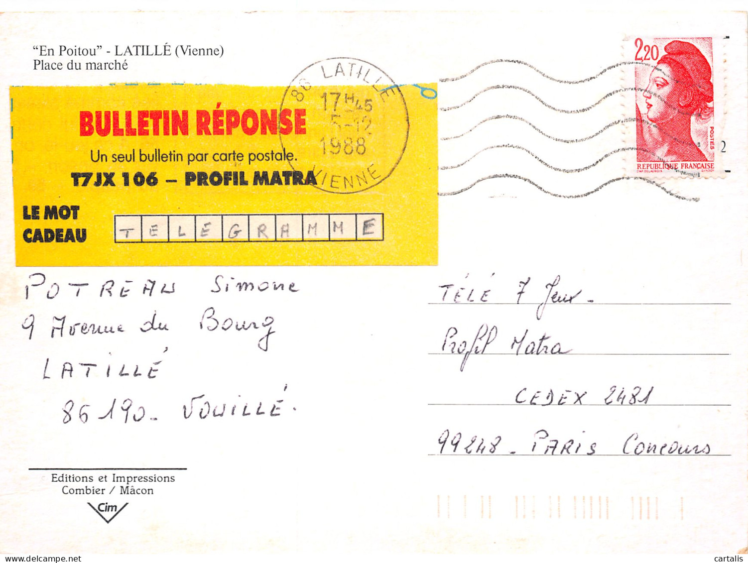 86-LATILLE-N°3793-C/0049 - Other & Unclassified