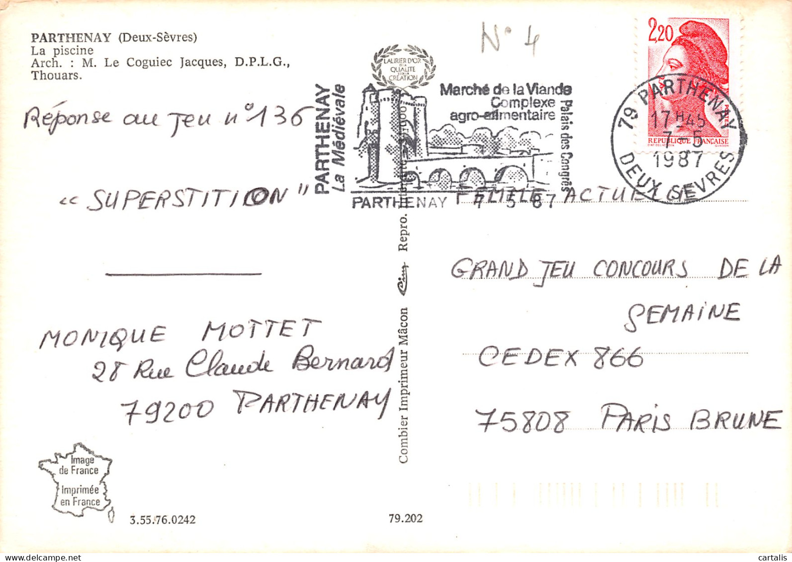 79-PARTHENAY-N°3793-B/0307 - Parthenay