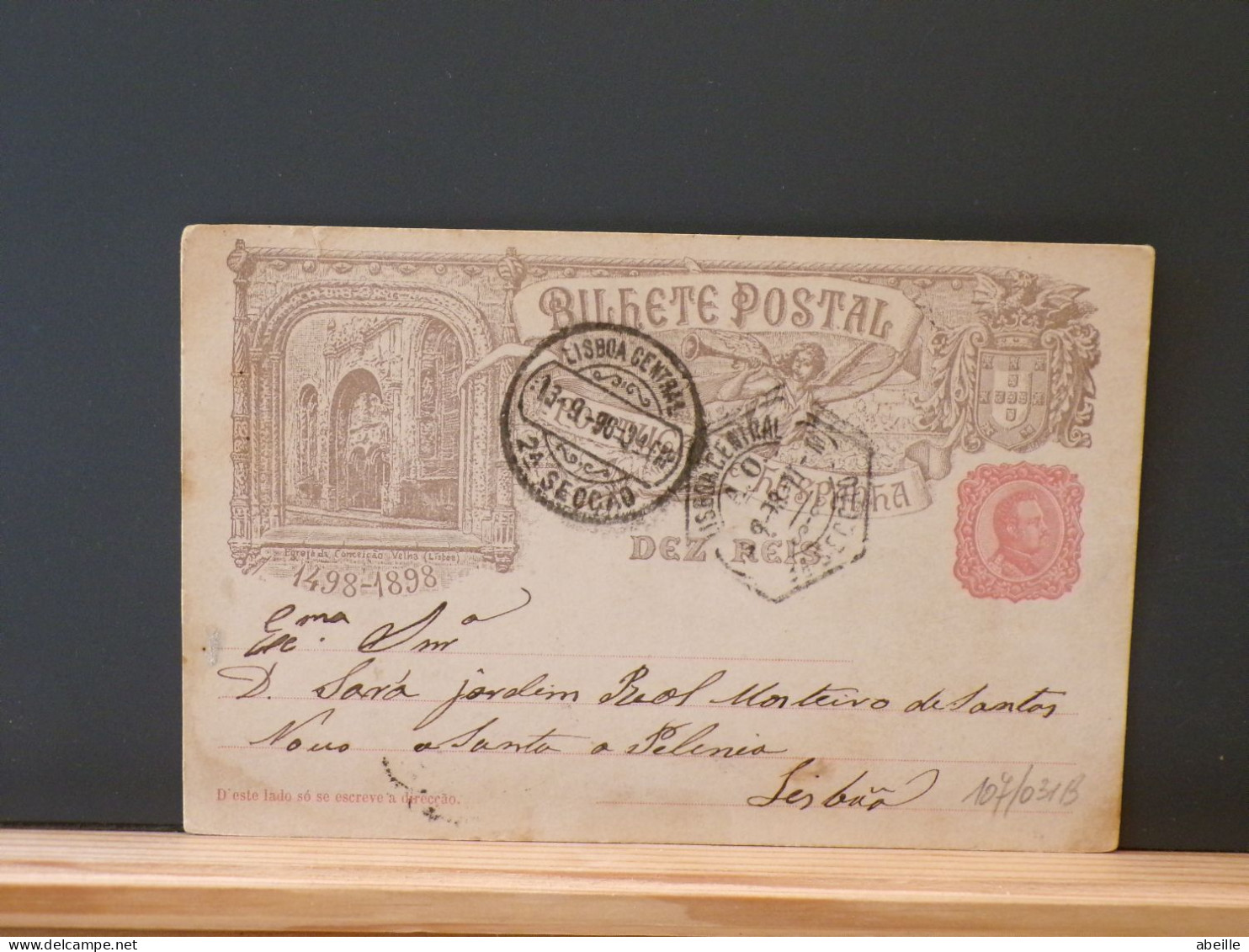 107/031B  CP PORTUGAL  1898 - Postal Stationery