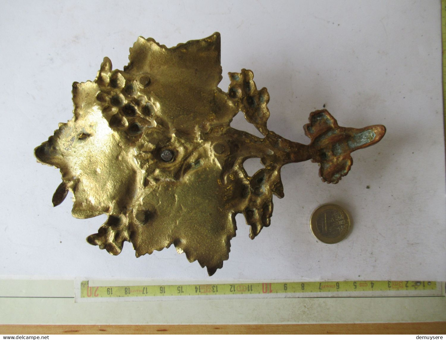 Lade 2000 - Bronzen Hand Kandelaar - Bougeoir à Main En Bronze - 252 Gram - Brons