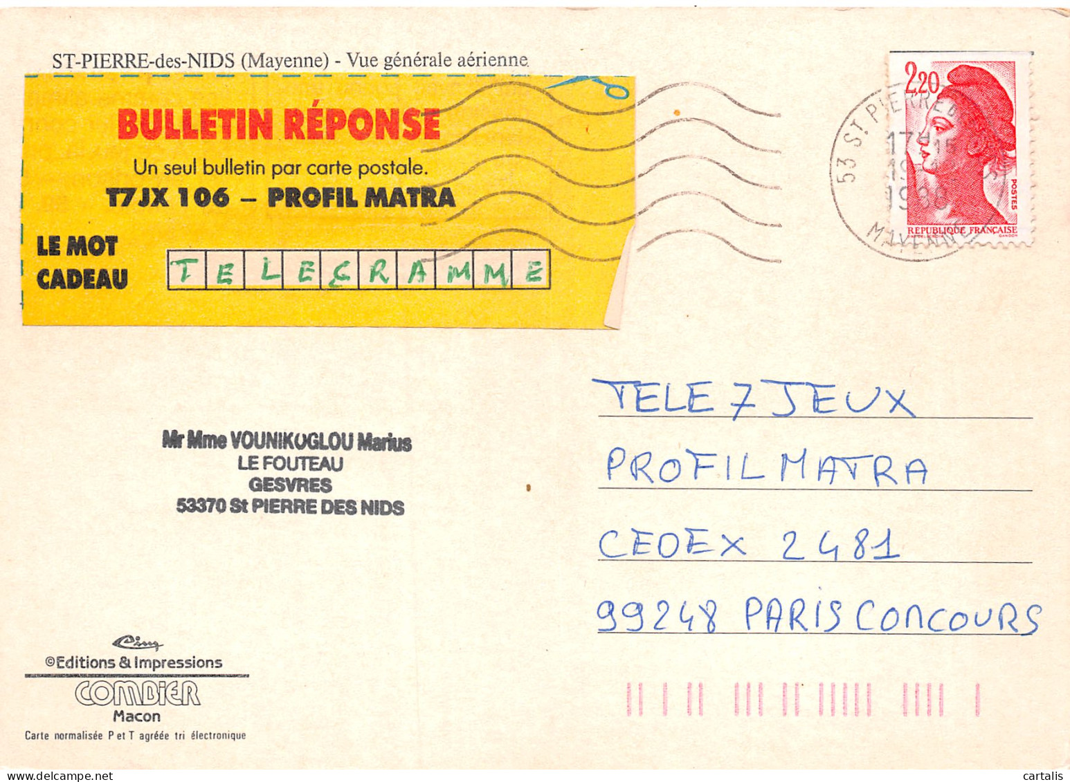 53-SAINT PIERRE DES NIDS-N°3794-A/0085 - Other & Unclassified