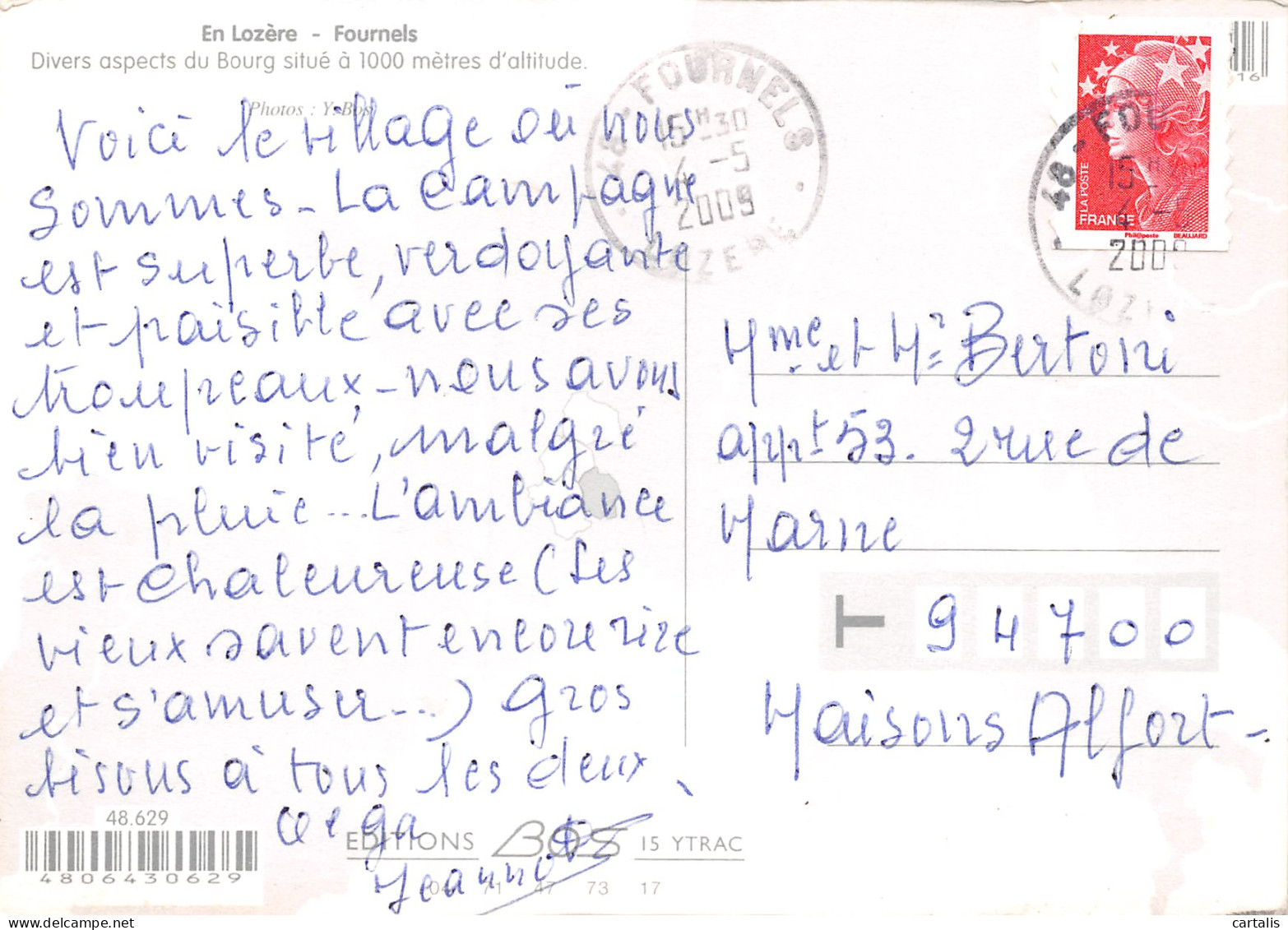 48-FOURNELS-N°3794-A/0057 - Autres & Non Classés