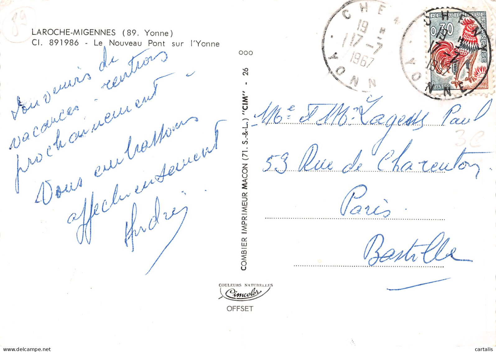 89-LAROCHE MIGENNES-N°3794-A/0037 - Laroche Saint Cydroine