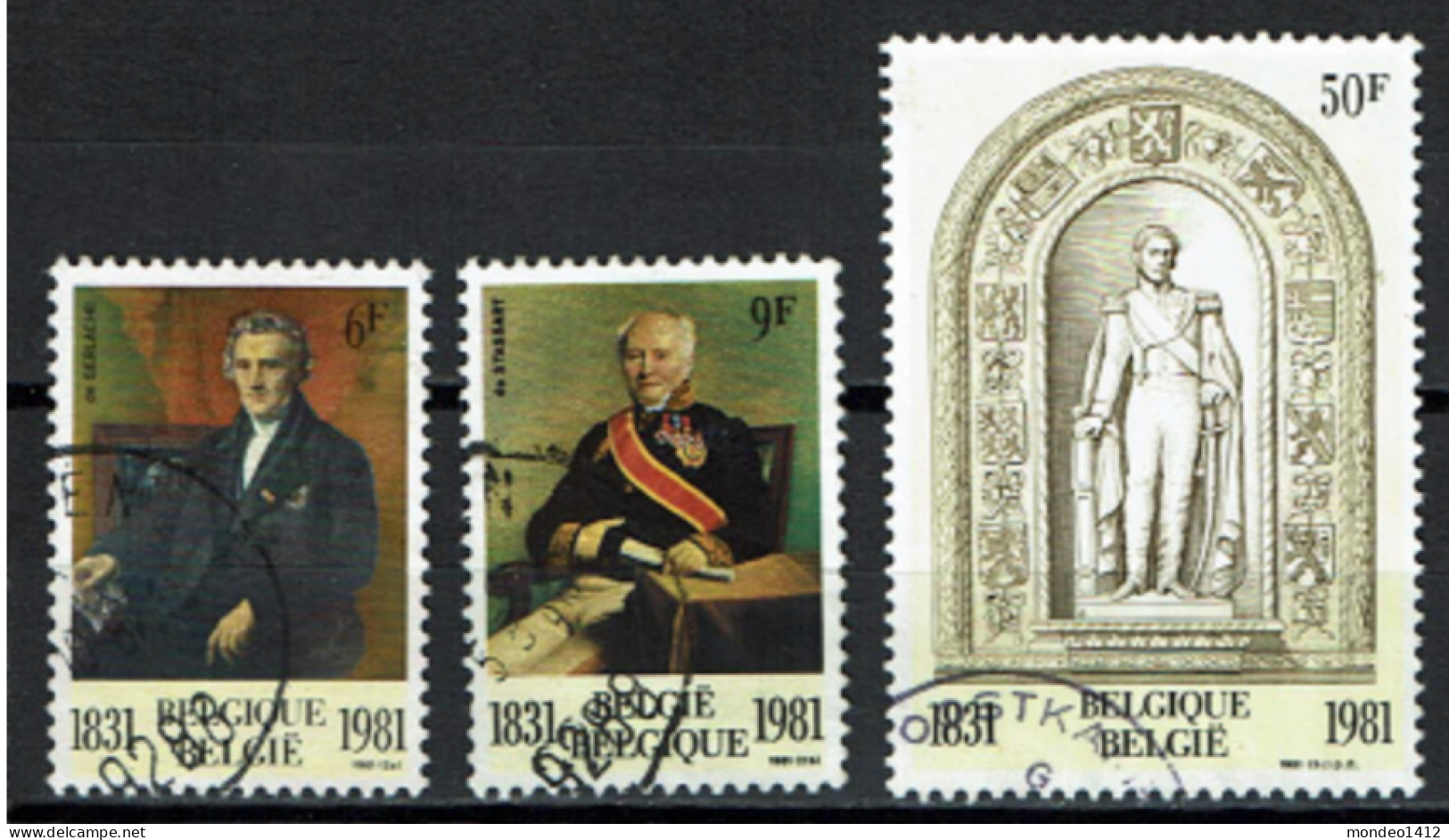 België 1981 OBP 2001/03 -Y&T 2001/03 - Dynastie & Parlement - Used Stamps