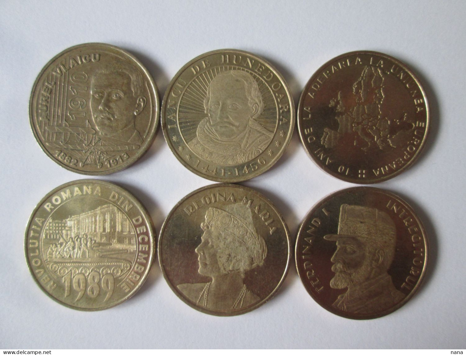 Roumanie Lot De 6 Pieces Commem.differentes 50 Bani /Romania Set Of 6 Different Commemorative Coins 50 Bani - Roumanie