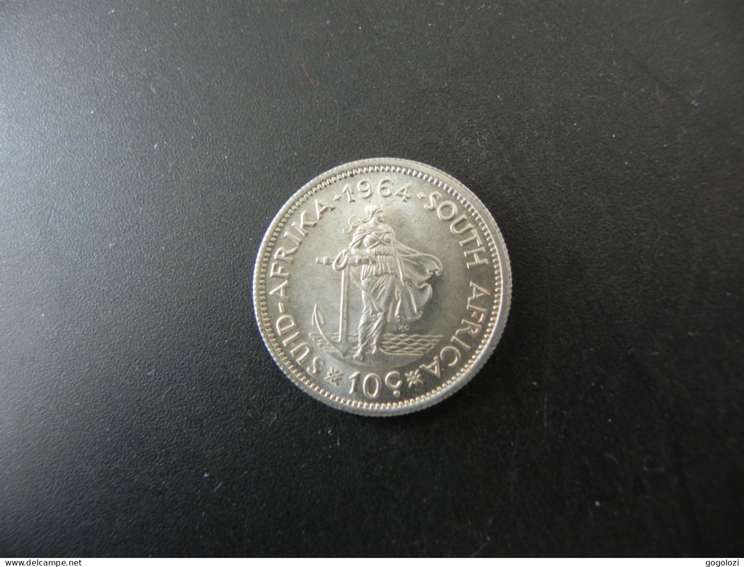 South Africa 10 Cents 1964 Silver - Sudáfrica