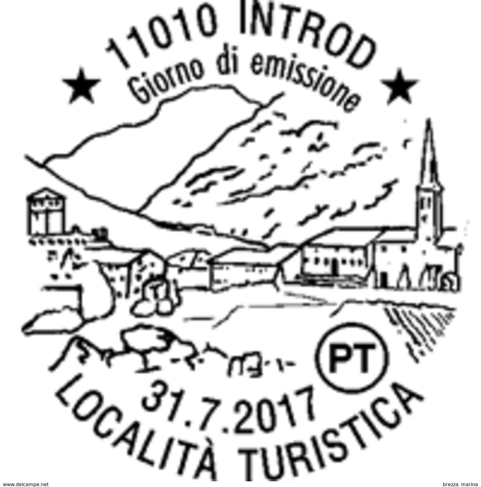 ITALIA - Usato - 2017 - Turismo - Introd - (Valle D'Aosta) - 0.95 - 2011-20: Afgestempeld