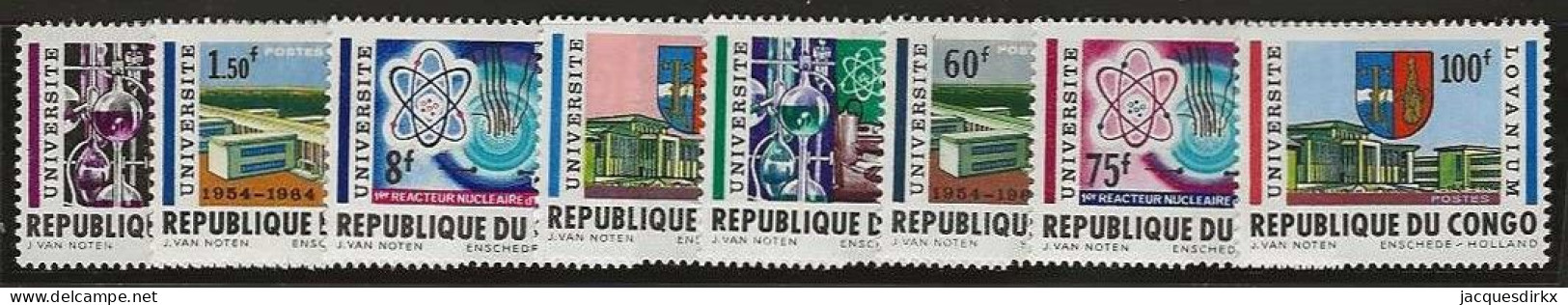 Republique Congo   .   OBP    .    524/531    .    **      .  Postfris  .   /   .   Neuf Avec Gomme Et SANS Charnière - Neufs