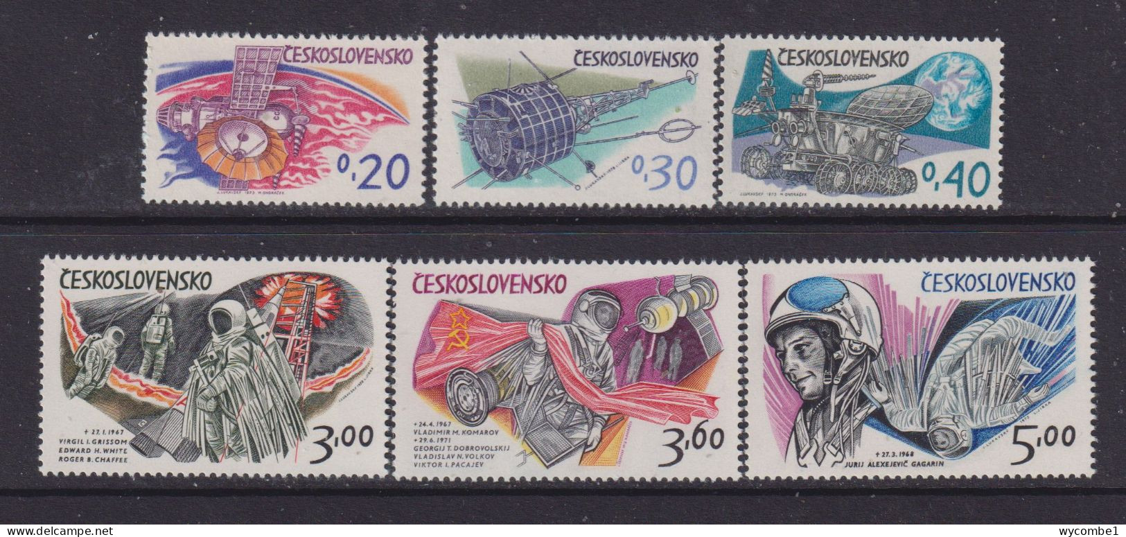 CZECHOSLOVAKIA  - 1973 Cosmonauts Day Set Never Hinged Mint - Nuovi