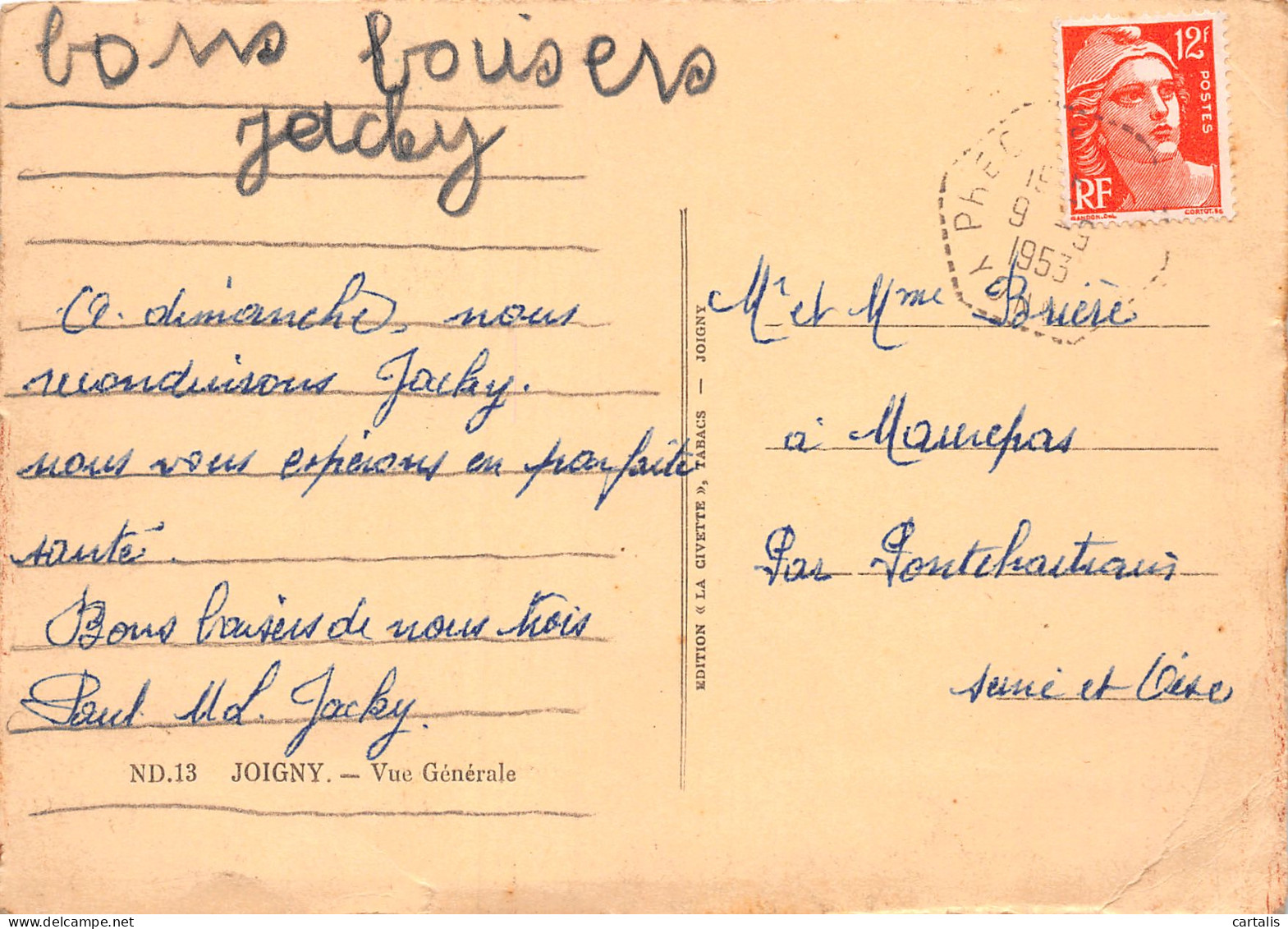 89-JOIGNY-N°3796-C/0341 - Joigny