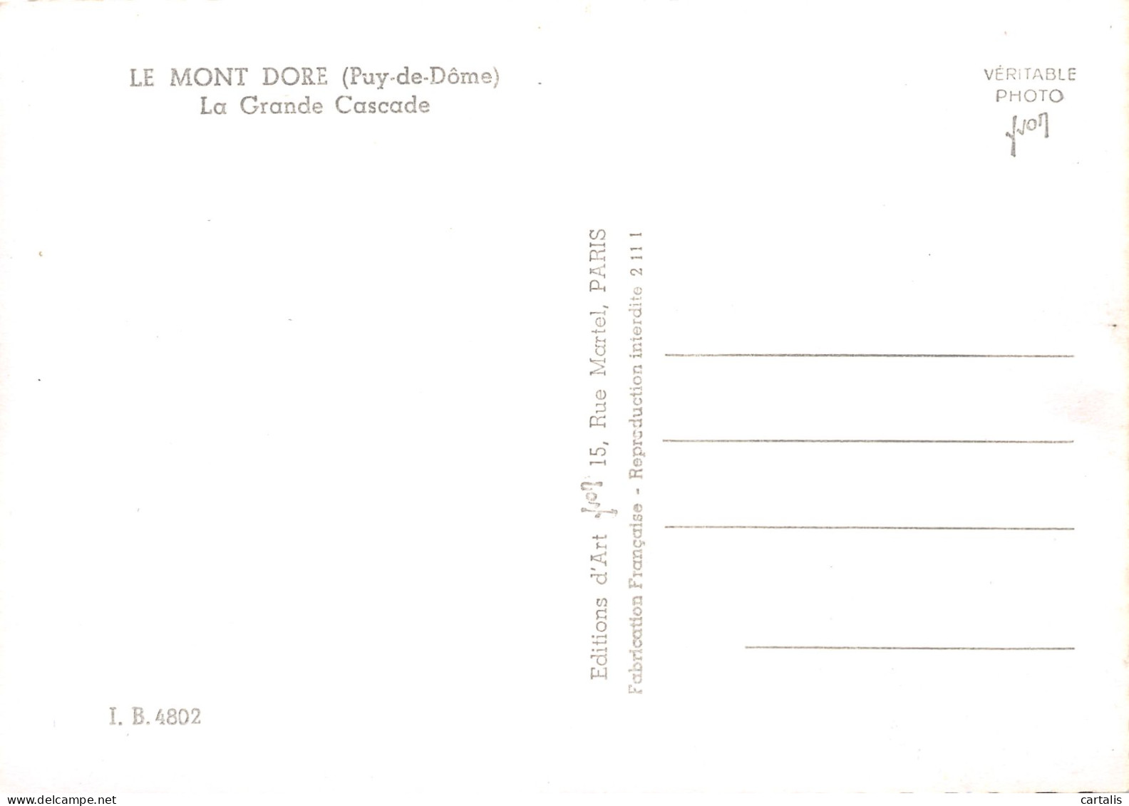 63-LE MONT DORE-N°3796-C/0185 - Le Mont Dore
