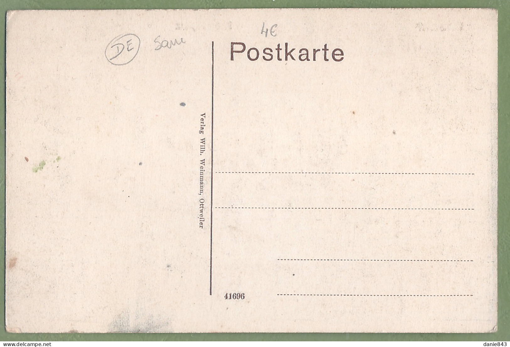 CPA Colorisée Vue Très Rare - ALLEMAGNE - OTTWEILER - RATHAUSPLATZ - - Kreis Neunkirchen