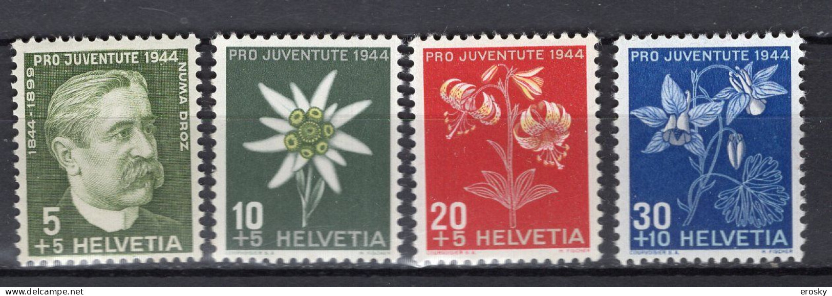 T3638 - SUISSE SWITZERLAND Yv N°399/402 ** Pro Juventute - Neufs