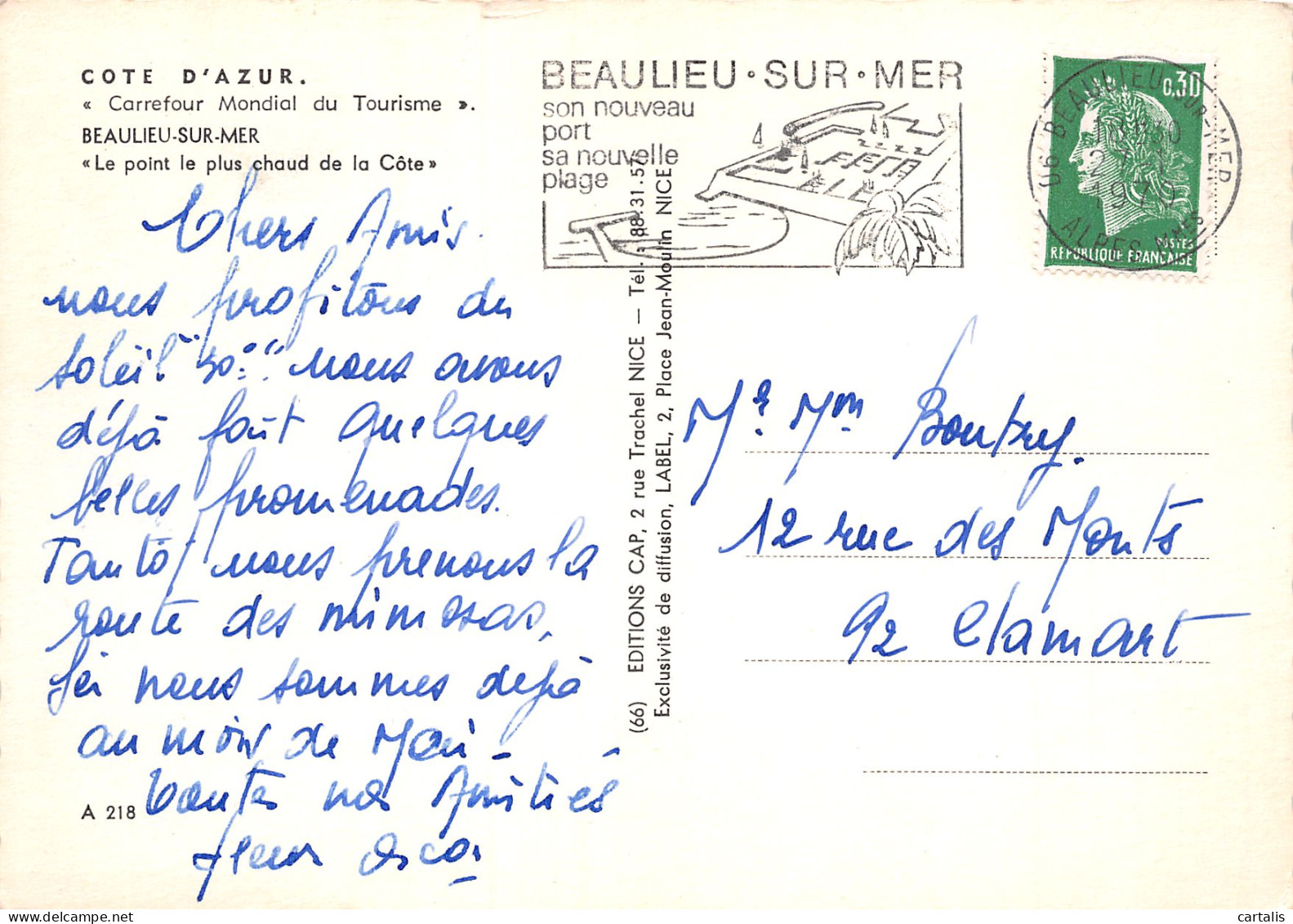 06-BEAULIEU SUR MER-N°3796-D/0129 - Beaulieu-sur-Mer