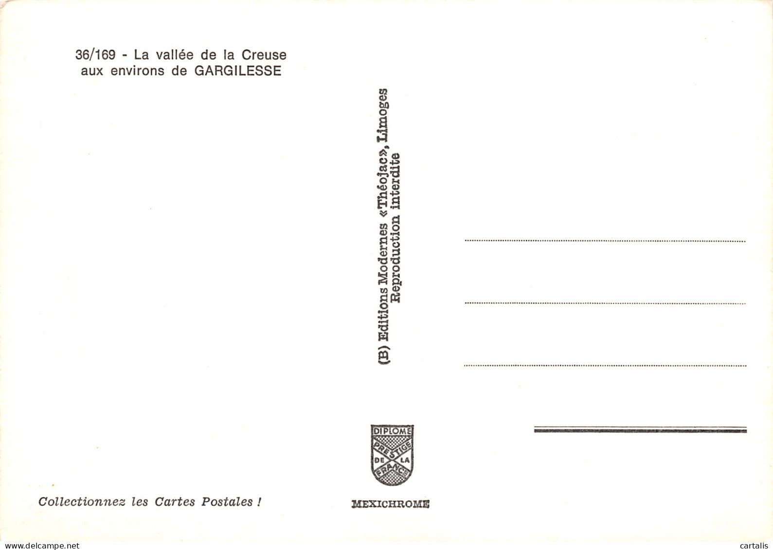 23-VALLEE DE LA CREUSE-N°3797-B/0201 - Other & Unclassified