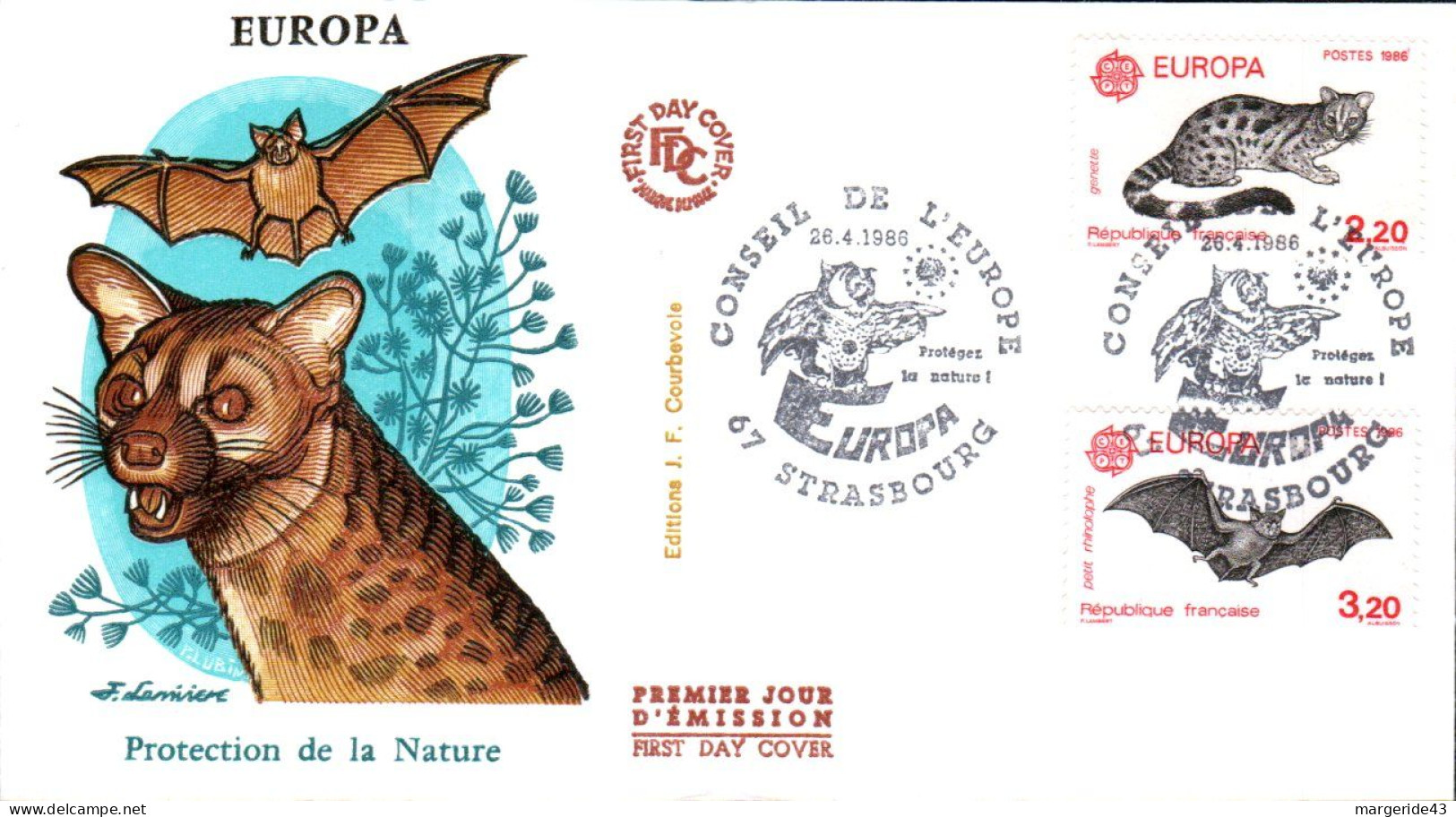 FDC 1986 EUROPA - 1980-1989