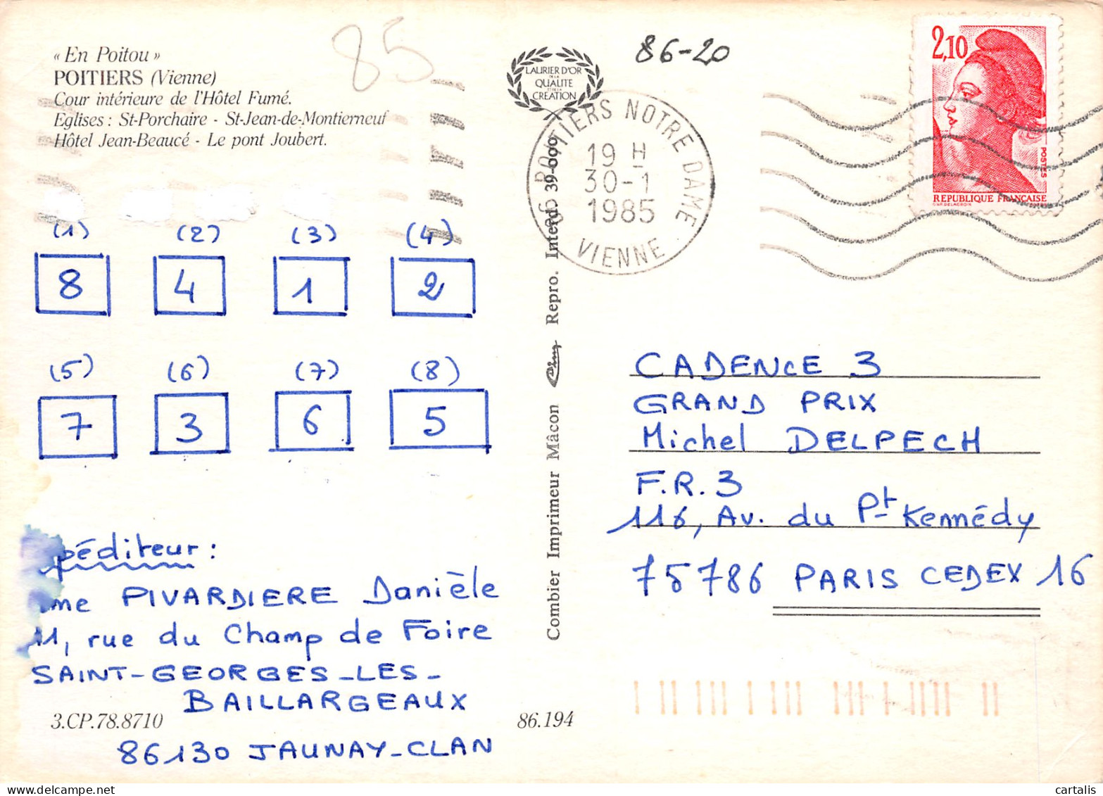 86-POITIERS-N°3797-D/0391 - Poitiers