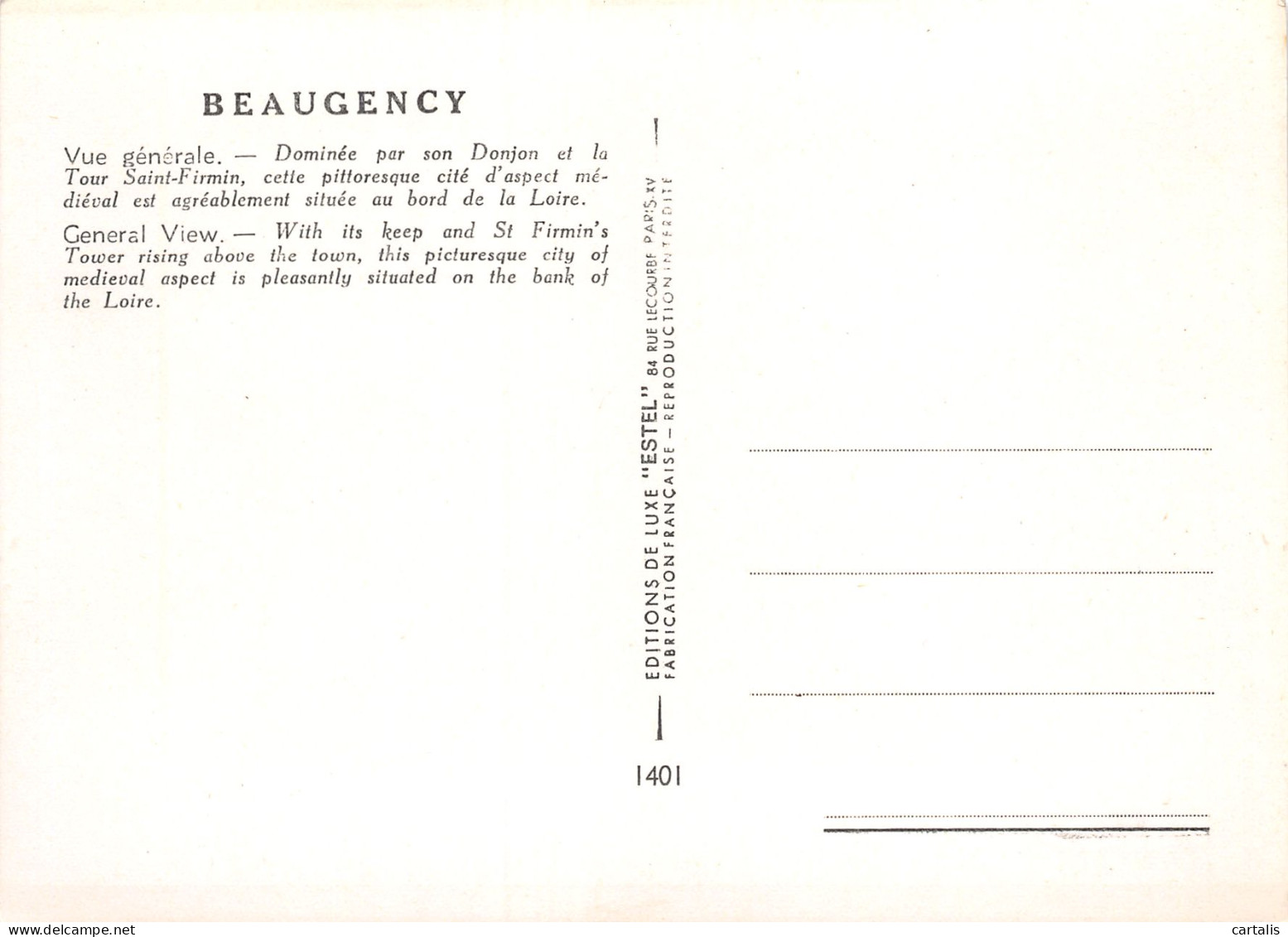45-BEAUGENCY-N°3798-C/0153 - Beaugency