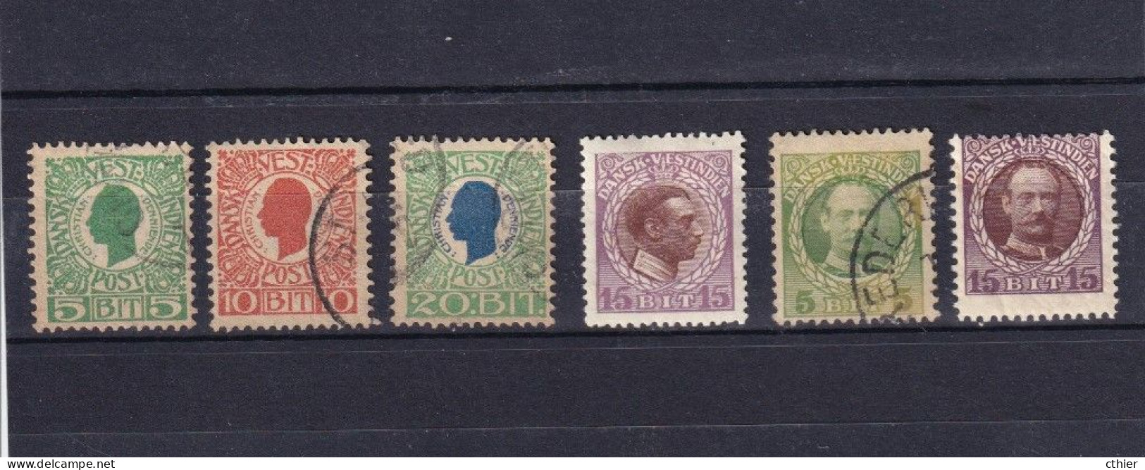 Timbres - Danemark - Antilles - Lot 5 Timbres 1905/08 - Dänische Antillen (Westindien)