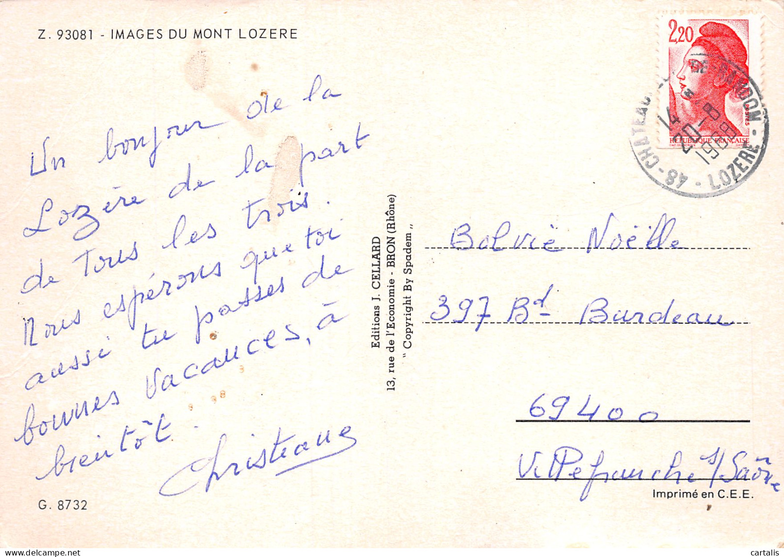 48-MONT LOZERE-N°3800-A/0109 - Autres & Non Classés