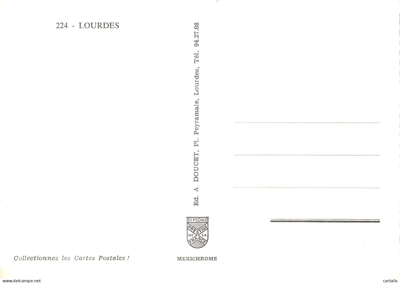65-LOURDES-N°3800-A/0077 - Lourdes