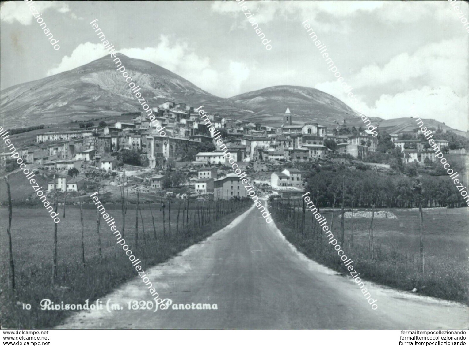 Bf537 Cartolina Rivisondoli Panorama Provincia Di L'aquila - Otros & Sin Clasificación