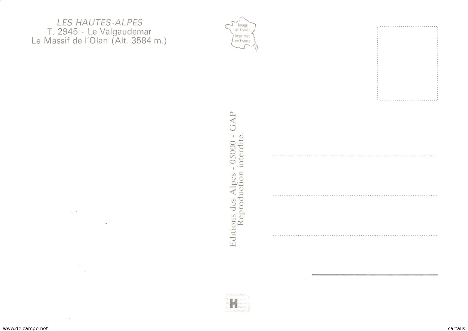 05-LES HAUTES ALPES-N°3800-C/0215 - Other & Unclassified