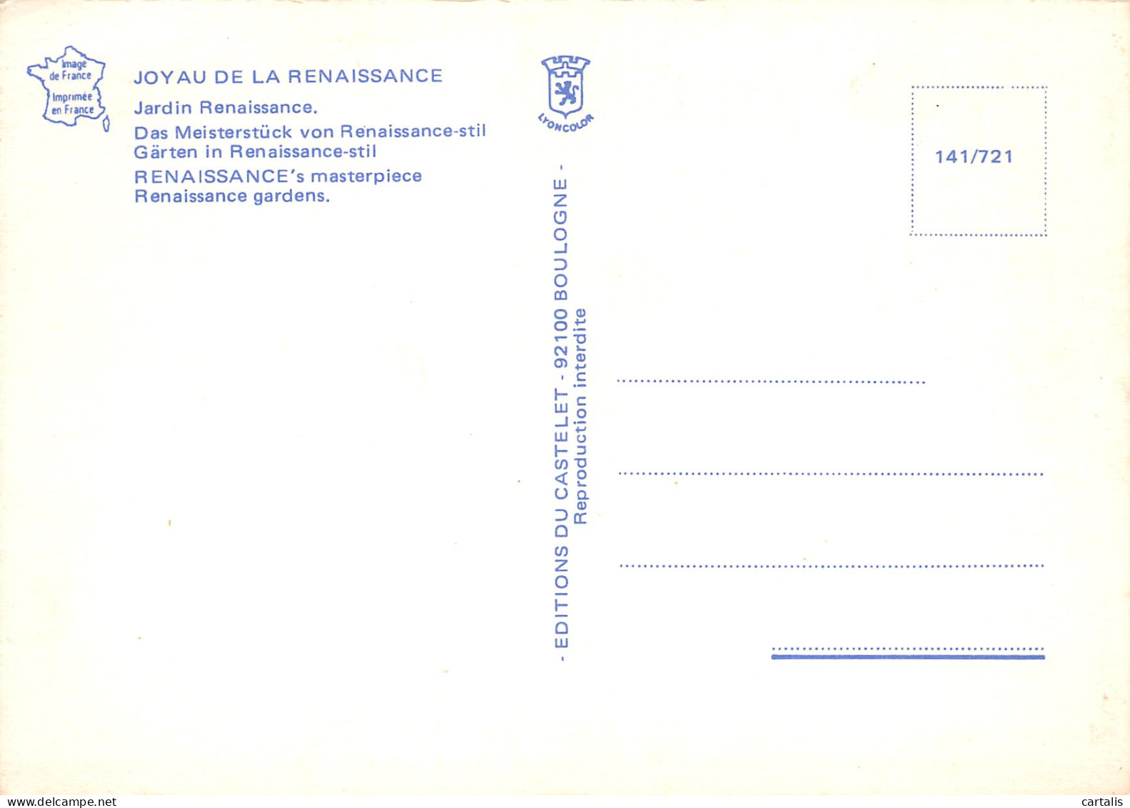 92-JOYAU DE LA RENAISSANCE-N°3800-C/0039 - Andere & Zonder Classificatie