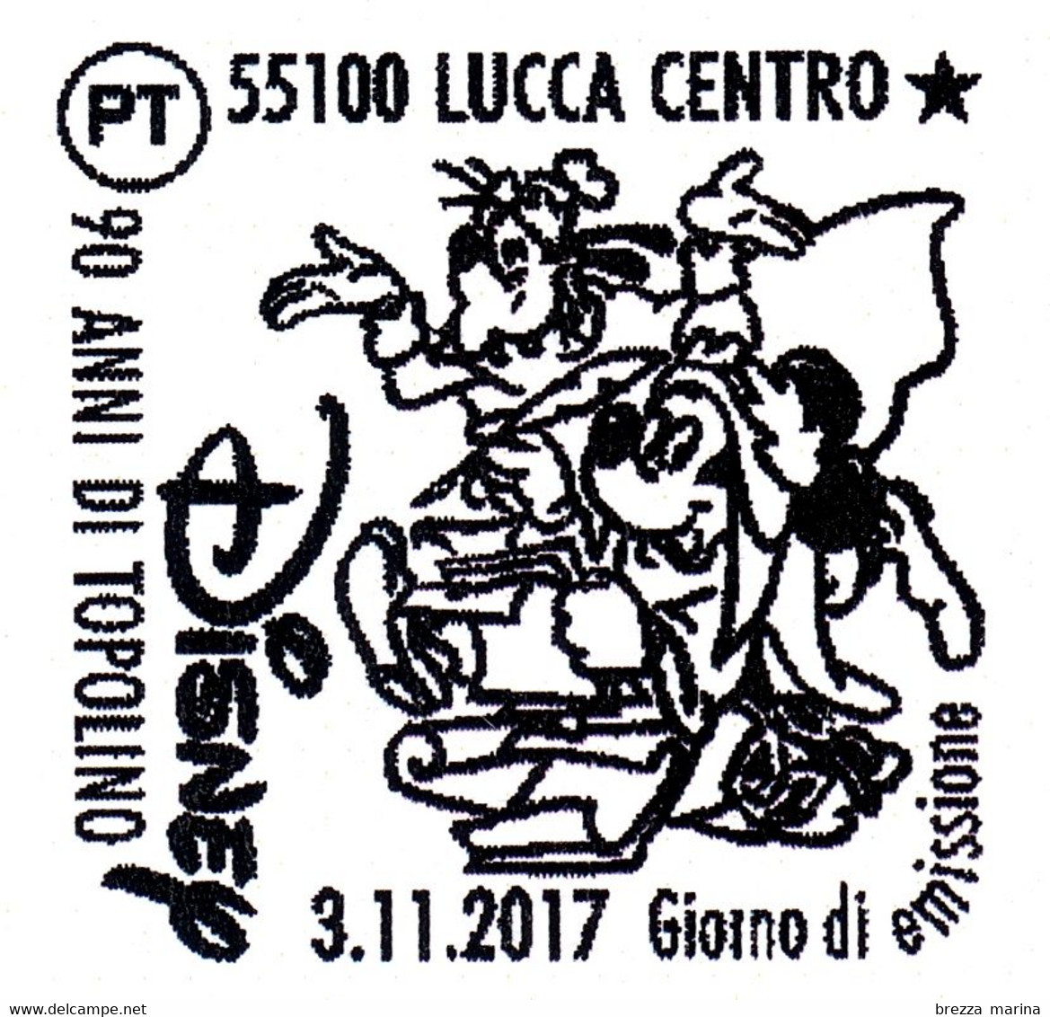 Nuovo - MNH - ITALIA - 2017 - 90 Anni Di Topolino - Fumetti - Disney - Topolino E Pluto - Da BF - 0,95 - 2011-20: Neufs