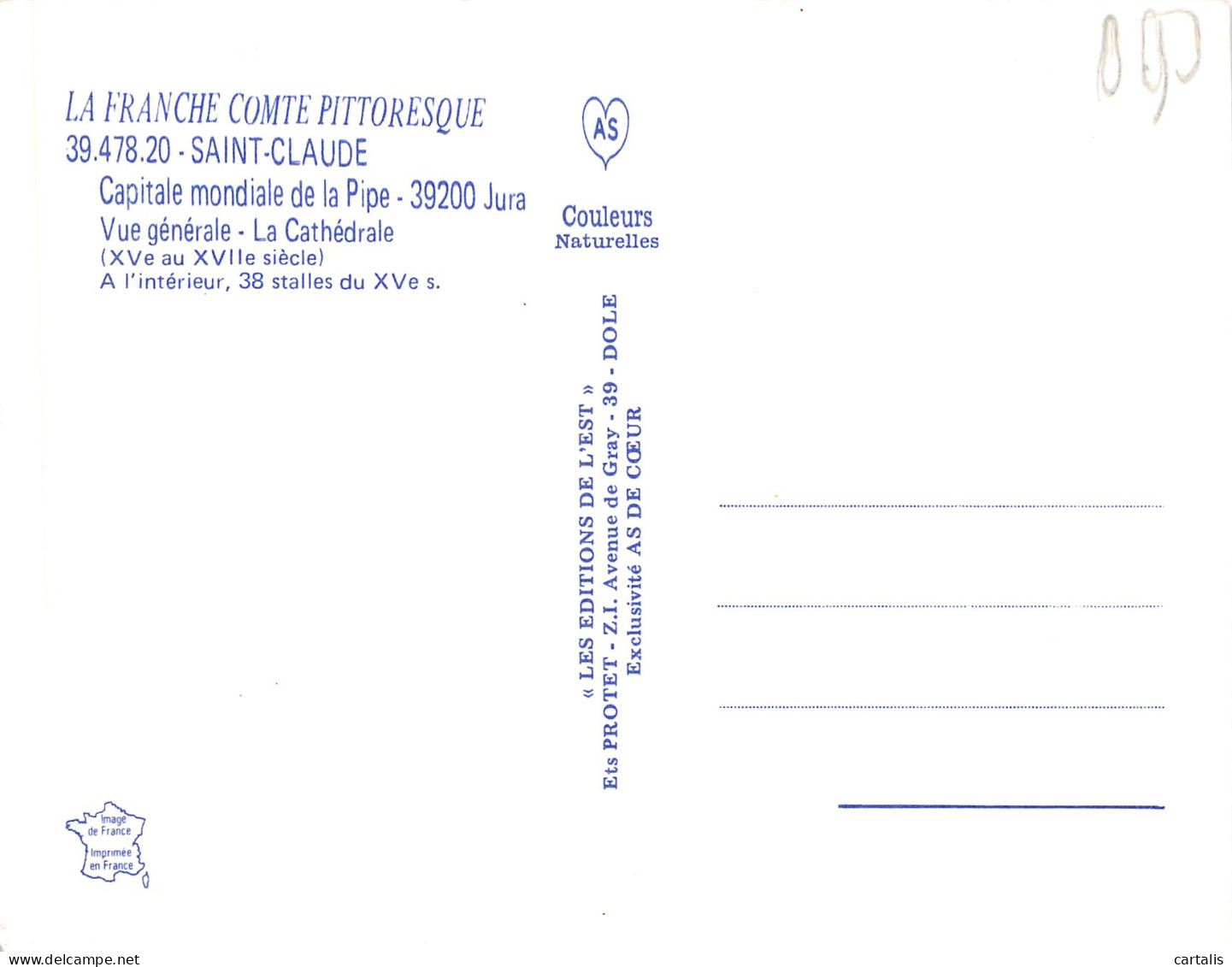 39-SAINT CLAUDE-N°3801-A/0299 - Saint Claude