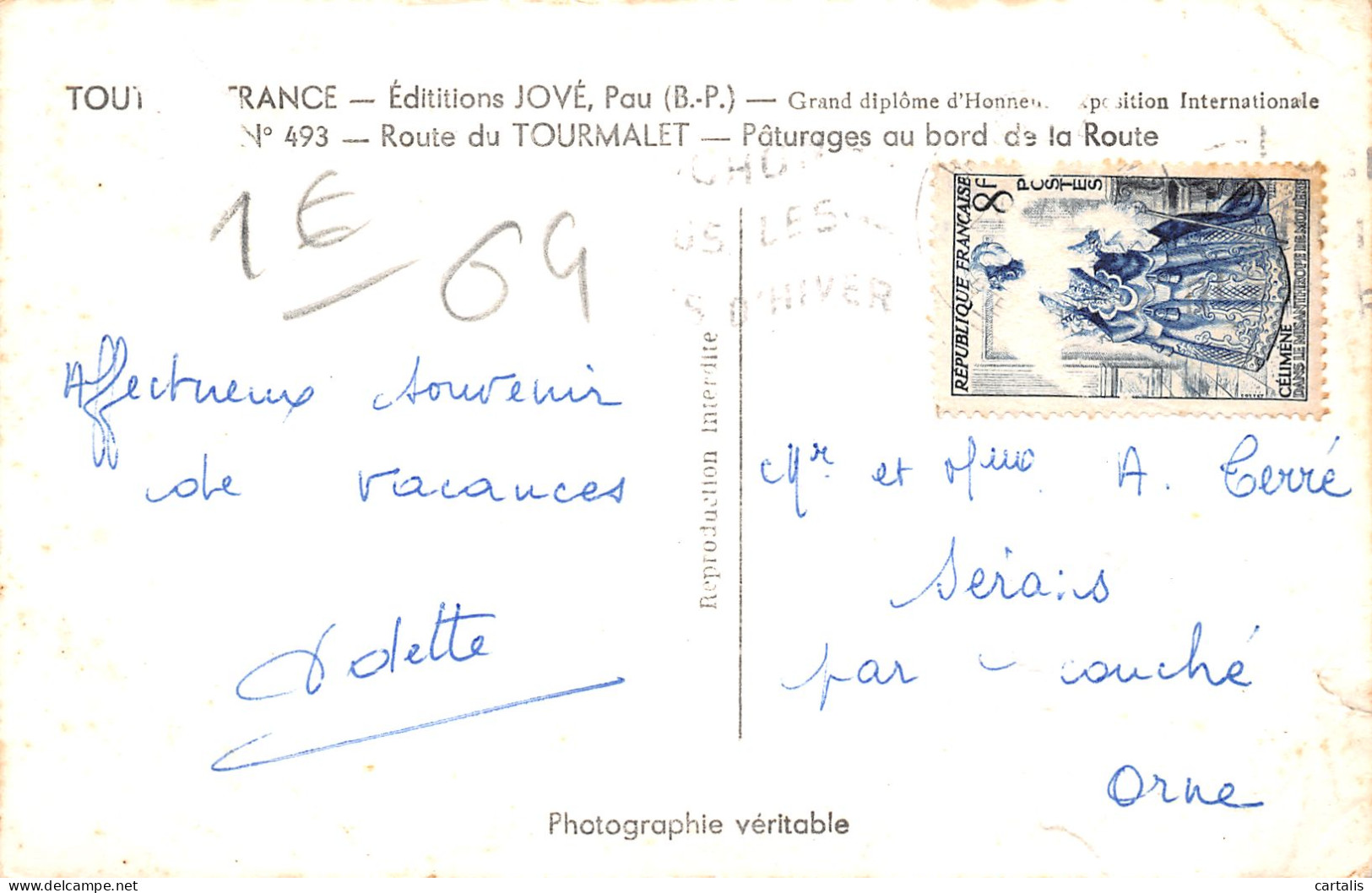 65-LE TOURMALET-N°3800-E/0367 - Other & Unclassified