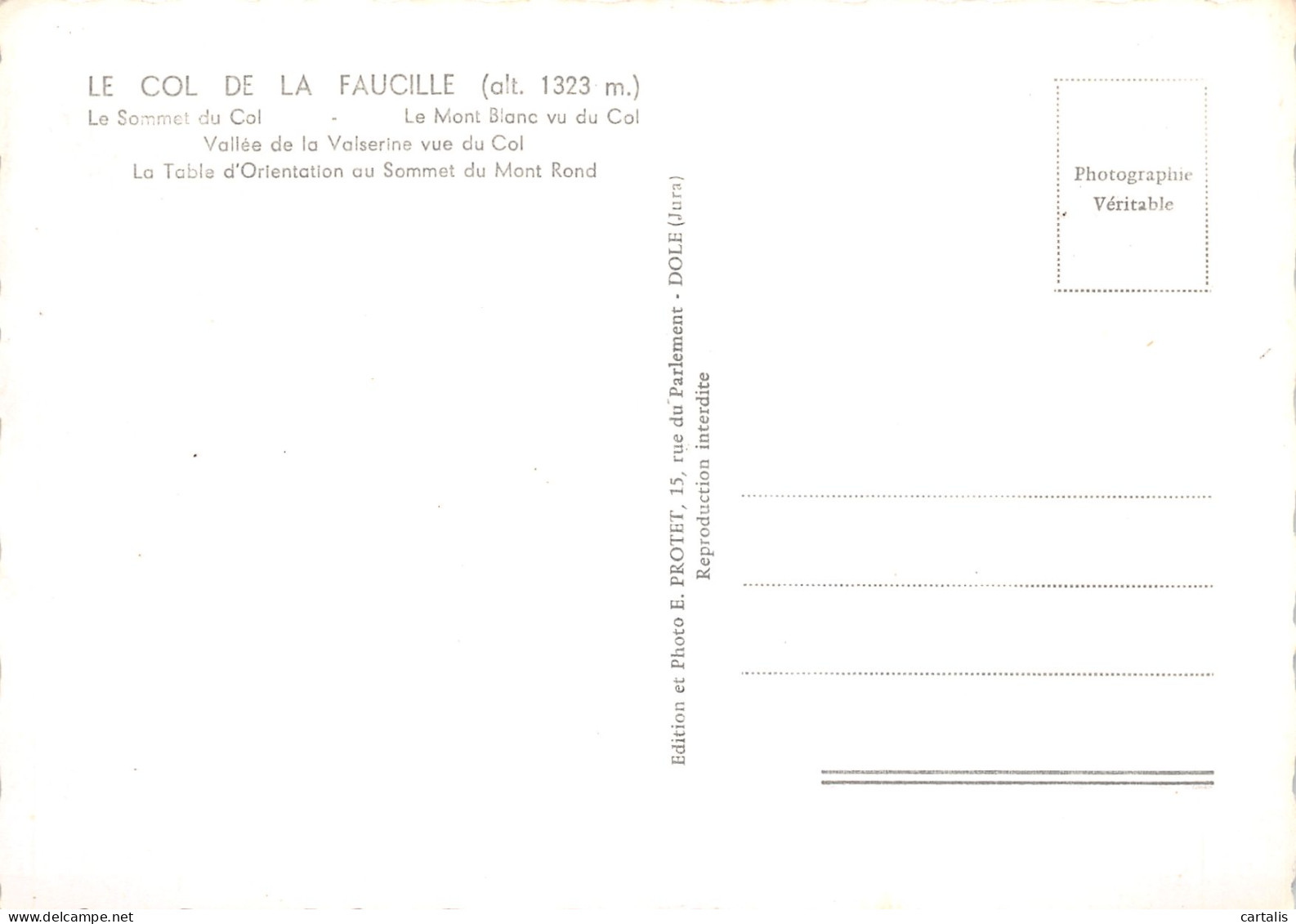 01-COL DE LA FAUCILLE-N°3800-D/0373 - Unclassified