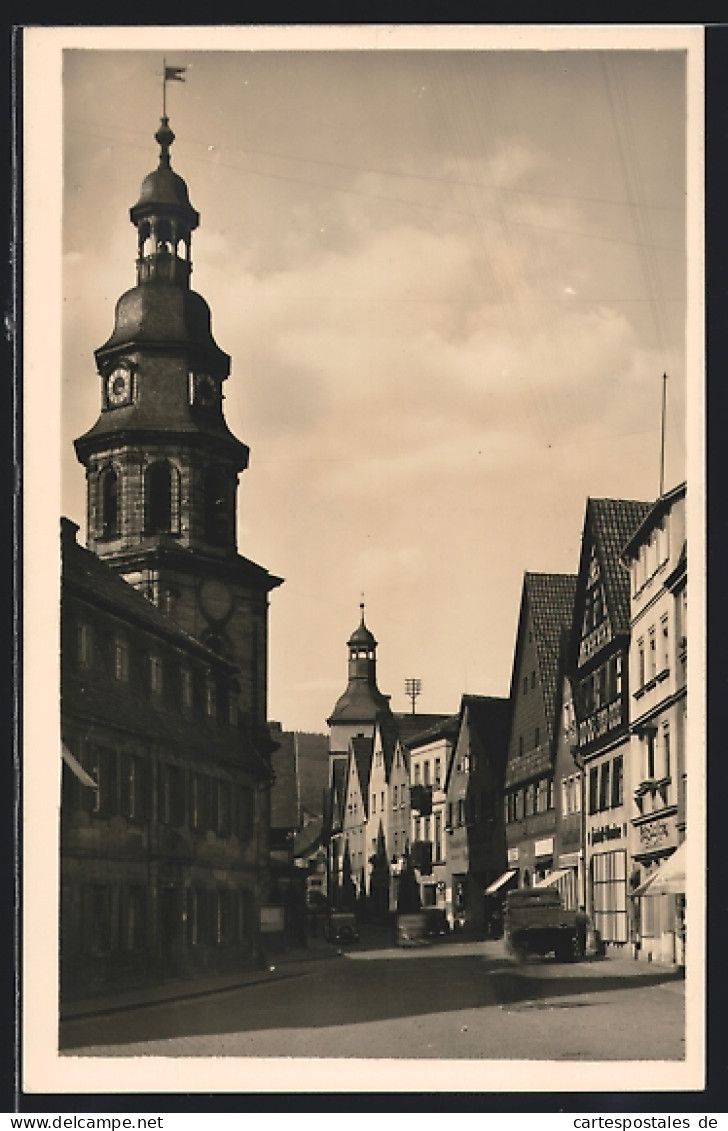 AK Kulmbach / Ofr., Blick In Die Spitalgasse  - Kulmbach