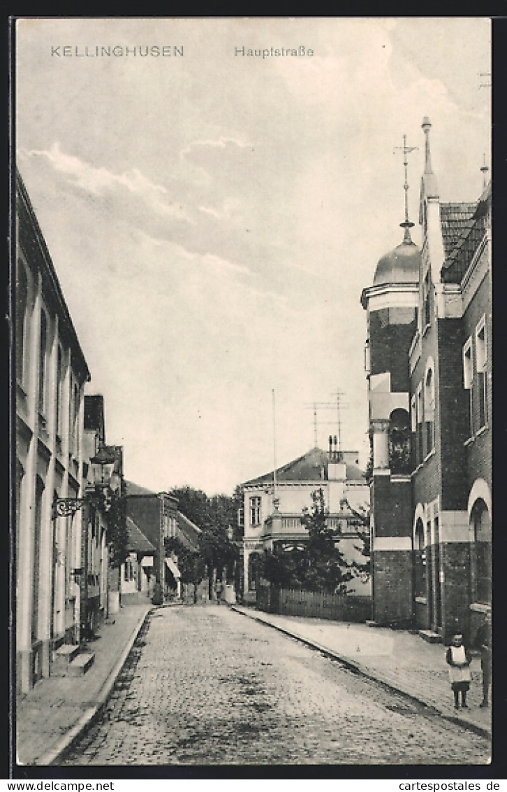 AK Kellinghusen, Blick In Die Hauptstrasse  - Kellinghusen