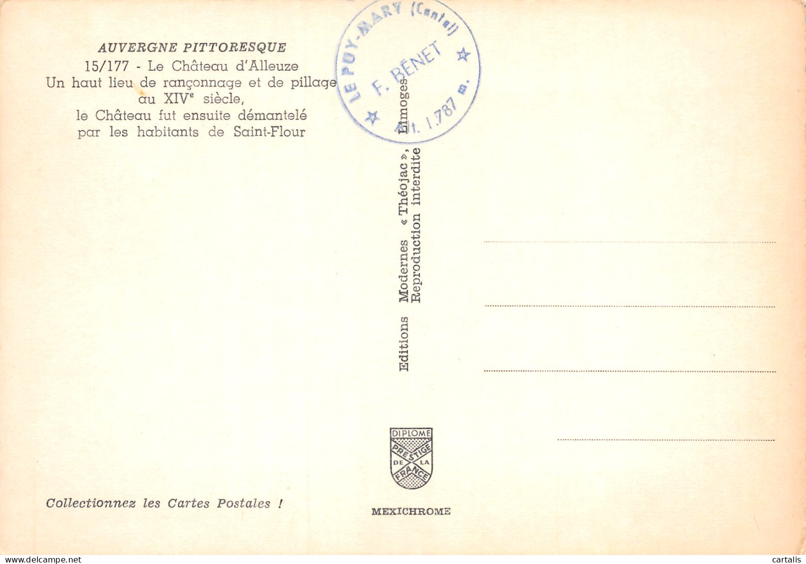 15-AUVERGNE-N°3801-C/0053 - Other & Unclassified