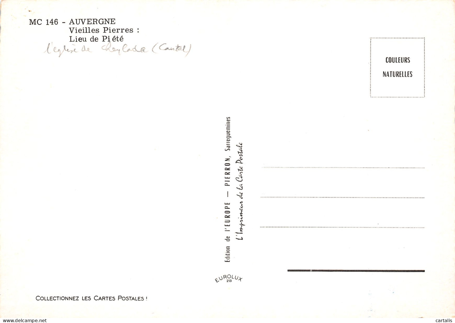 15-AUVERGNE-N°3801-C/0049 - Sonstige & Ohne Zuordnung